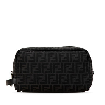 Fendi Canvas Leather Clutch Bag Pouch ()