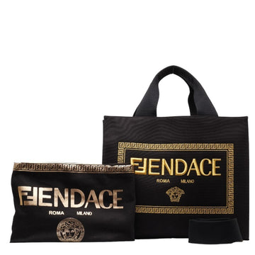 Fendi yellow Canvas Shoulder Bag Tote Bag ()