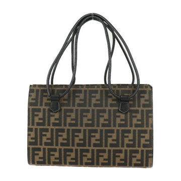 Fendi Canvas Leather Handbag Shoulder Bag Tote Bag ()