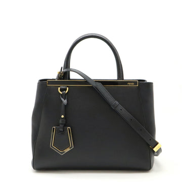 Fendi 2Jours Leather Handbag Shoulder Bag Tote Bag ()