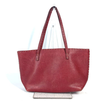 FENDI Tote Bag leather Red Shoulder Bag Bag Celeria Women