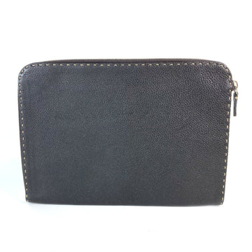 Fendi Leather Clutch Bag Pouch ()