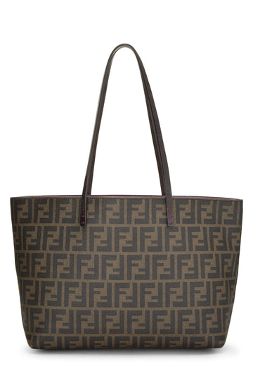Fendi, Purple Zucca Coated Canvas Roll Tote, Purple