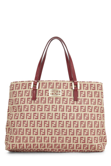 Fendi, Red Zucchino Tote Small, Red