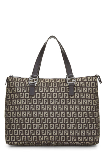 Fendi, Brown Zucchino Canvas Tote, Brown