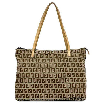 Fendi Canvas Leather Tote Bag ()