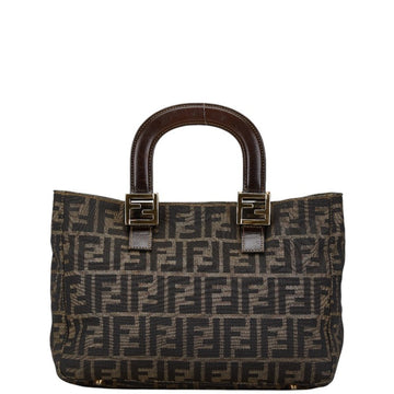 Fendi Canvas Leather Tote Bag ()