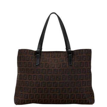 Fendi Canvas Leather Handbag Tote Bag ()