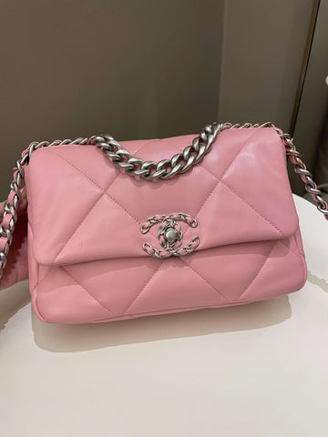 Chanel 19 Flap Bag Pink Lambskin
