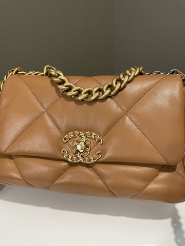 Chanel 19 Flap Bag Caramel