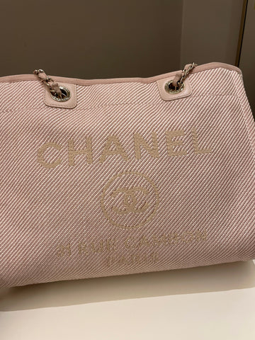 Chanel Deauville Shopper Tote Beige