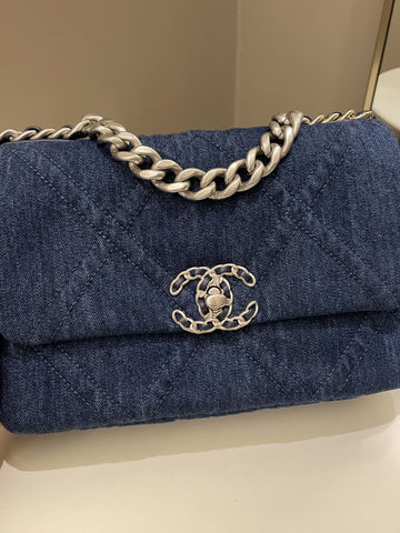 Chanel 19 Flap Bag Dark Denim