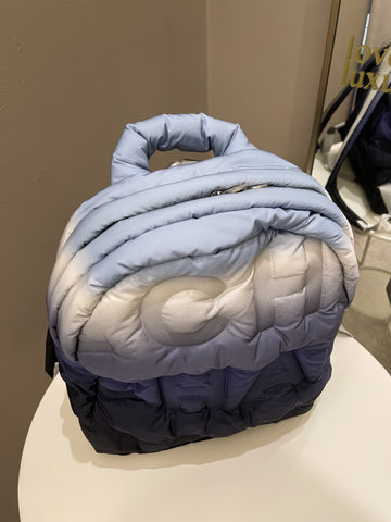 Chanel 18P Doudoune Backpack Ombre Blue Nylon