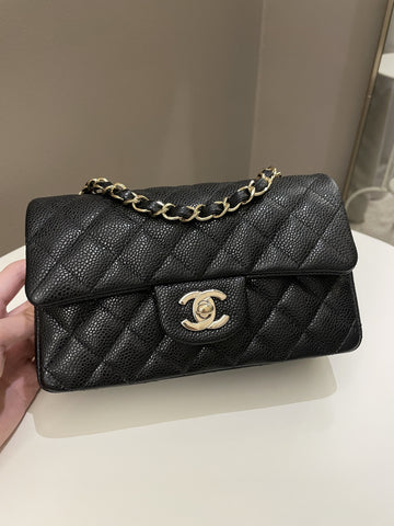 Chanel Classic Quilted Mini Rectangular Black Caviar