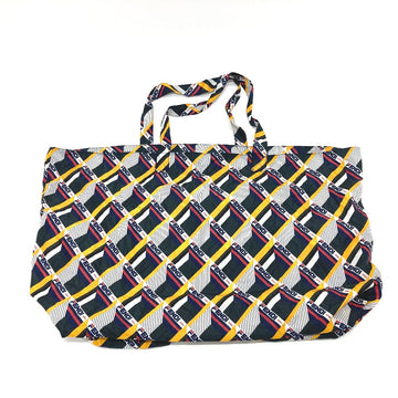 FENDI Tote Bag Leather / nylon White / Navy FIRA FIRA Eco bag Shoulder Bag Women