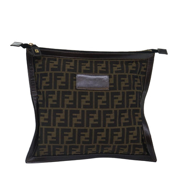 Fendi Zucca Canvas Clutch Bag ()