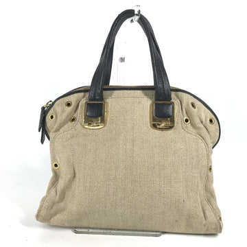 Fendi   Hemp Leather Handbag Shoulder Bag Tote Bag ()