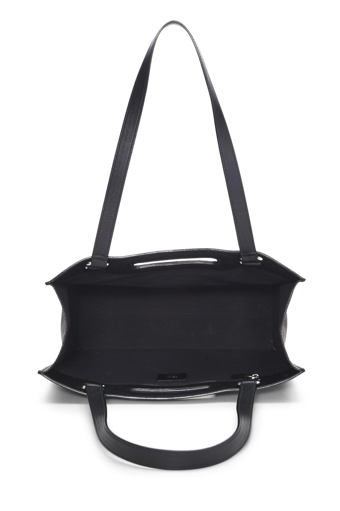 Fendi,  Brown Zucca Coated Canvas Tote, Black