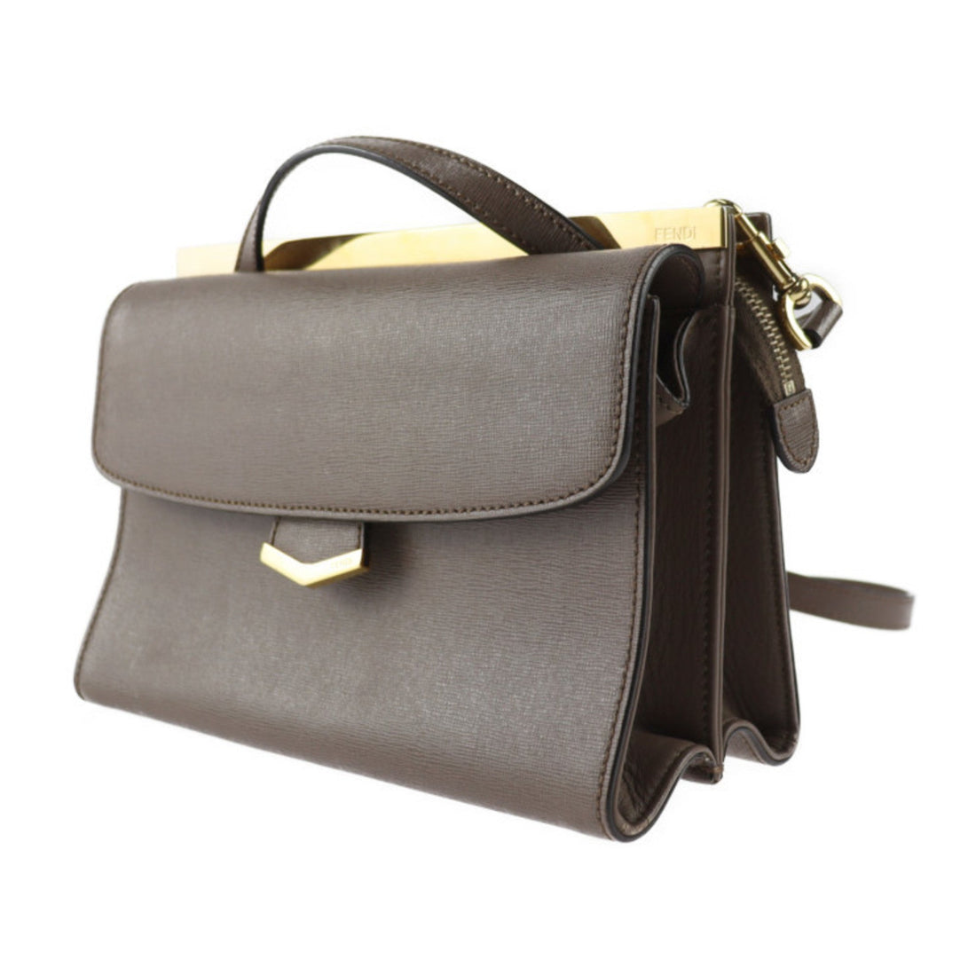 Fendi  Leather Handbag Shoulder Bag Tote Bag ()