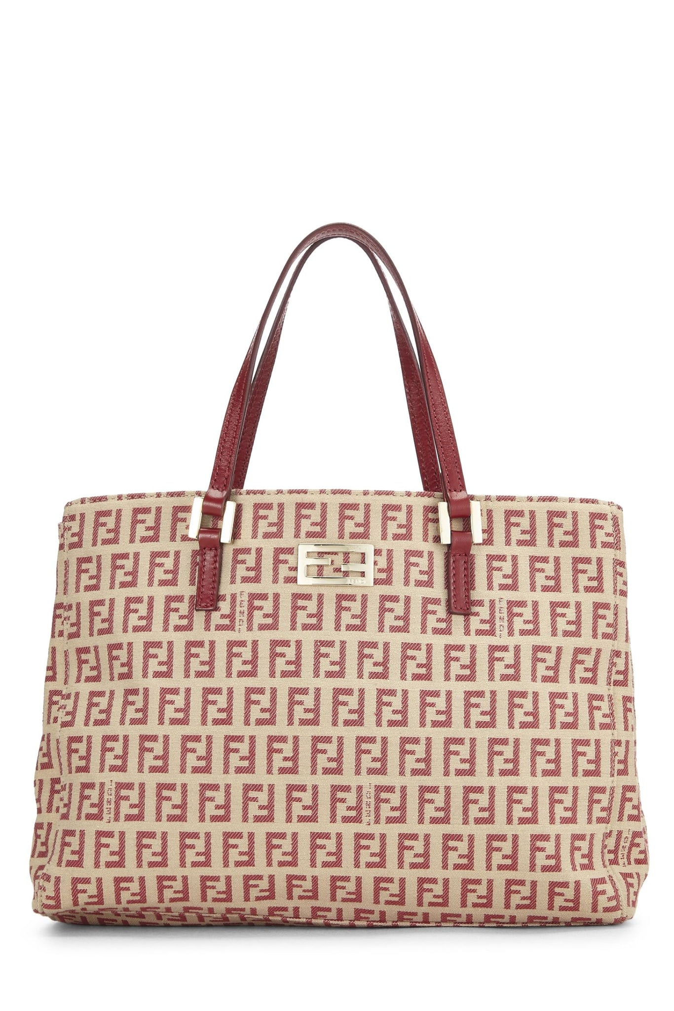 Fendi,  Red Zucchino Tote Small, Red