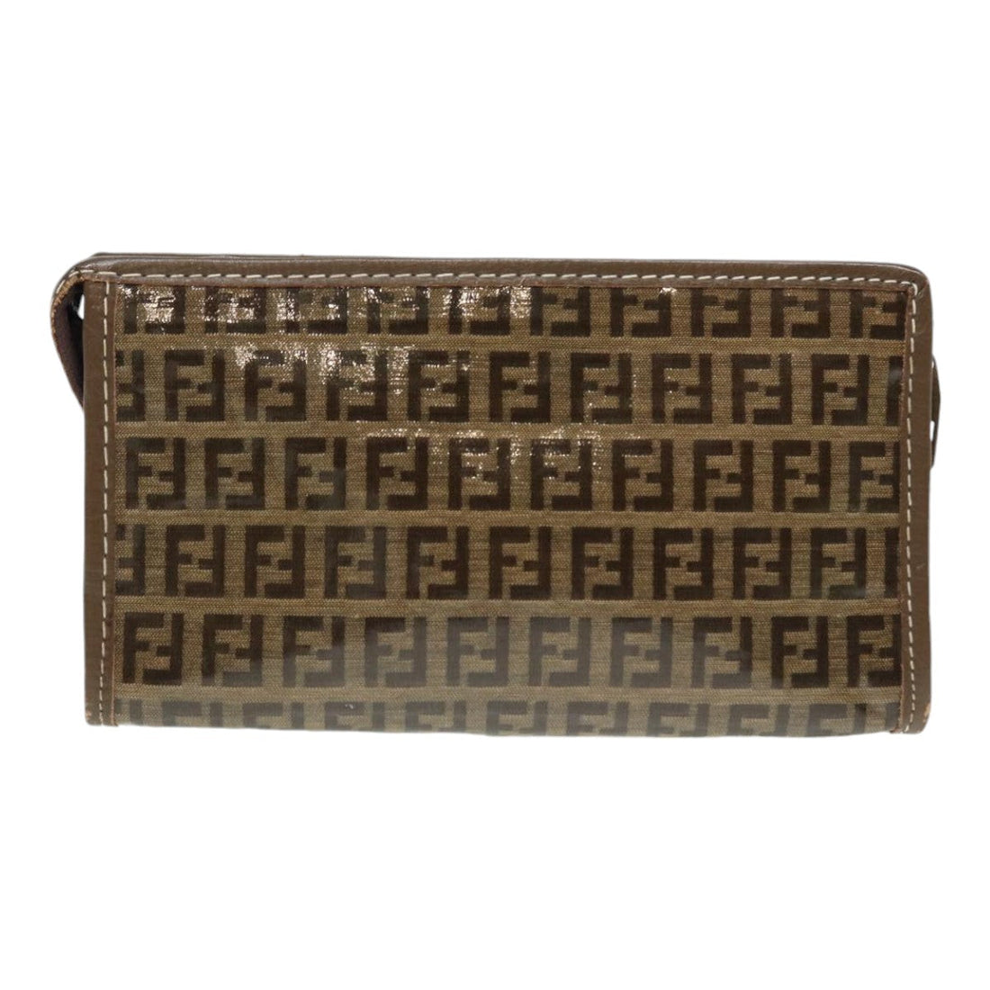 Fendi Zucchino  Canvas Clutch Bag ()