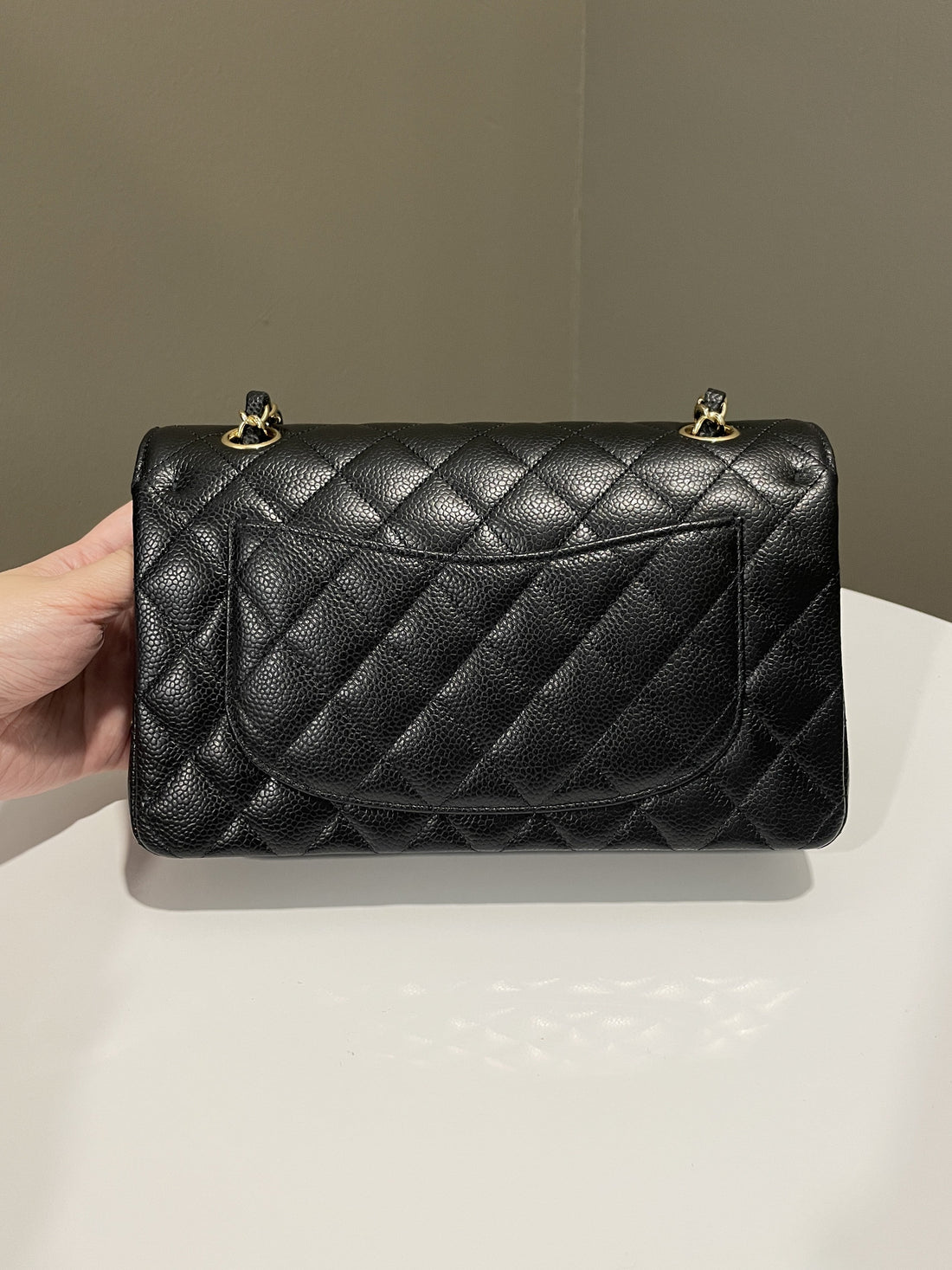 Chanel Classic Quilted Small Double Flap Black Caviar