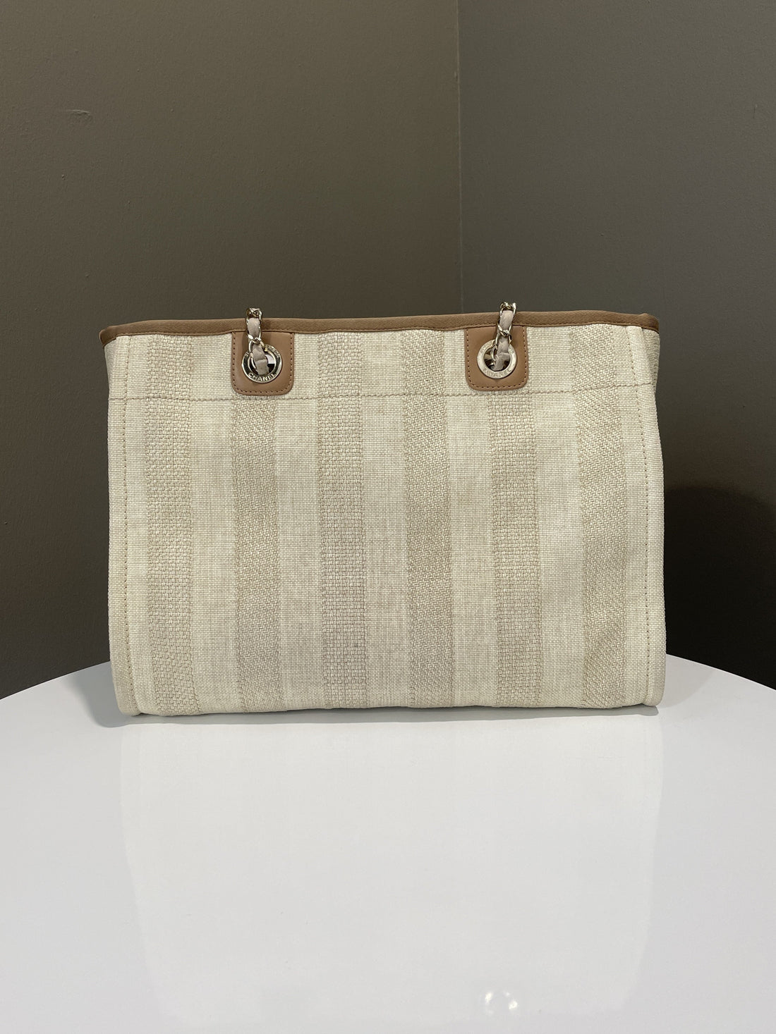 Chanel Deauville Shopper Tote Beige
