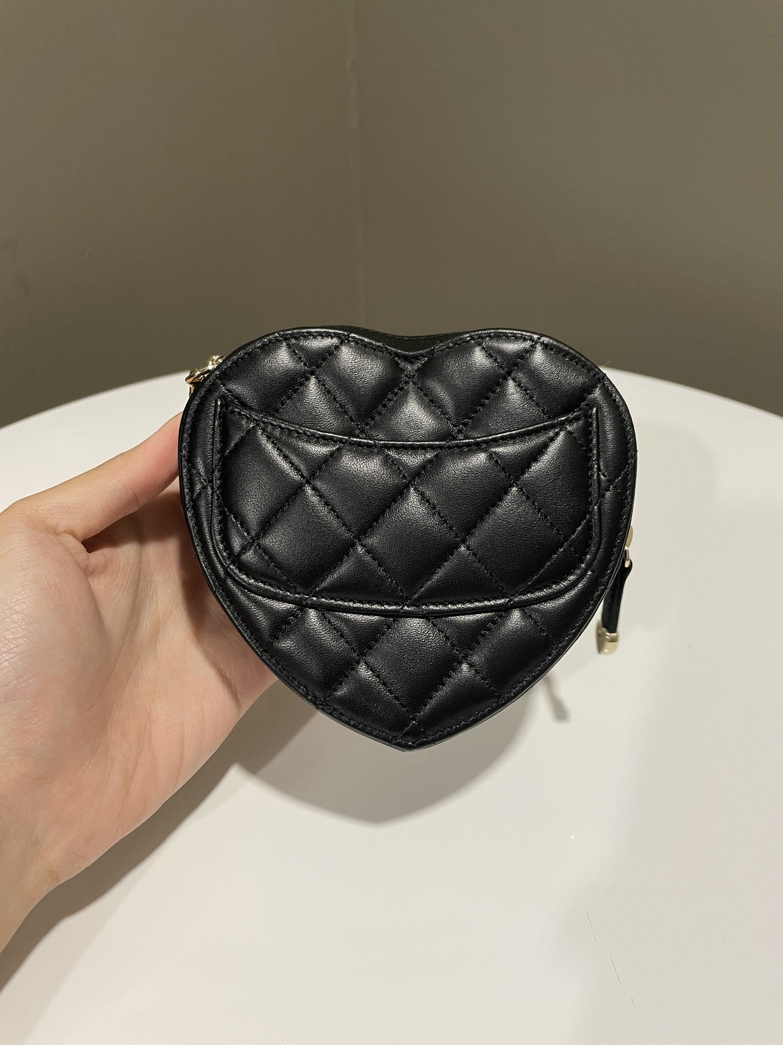 Chanel 22S Heart Bag Black