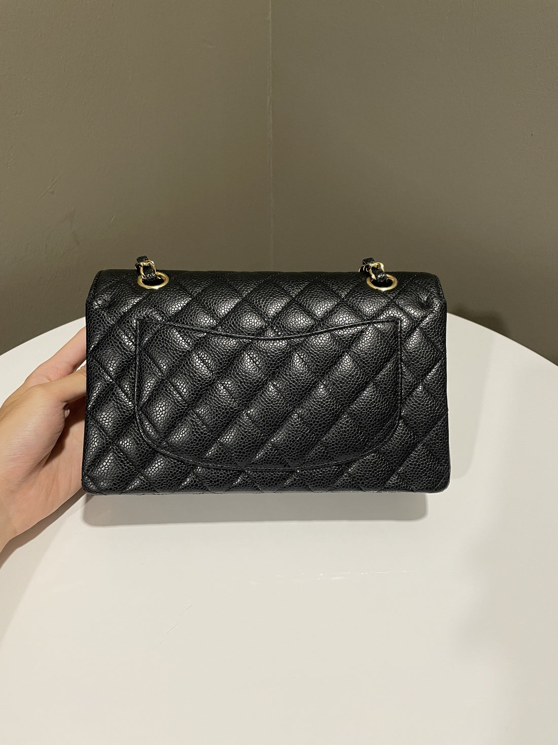 Chanel Classic Quilted Small Double Flap Black Caviar