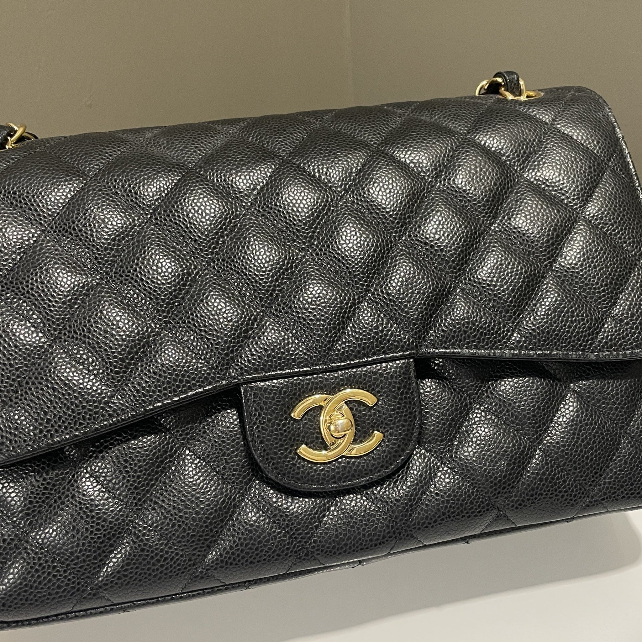 Chanel Classic Jumbo Double Flap Black Caviar