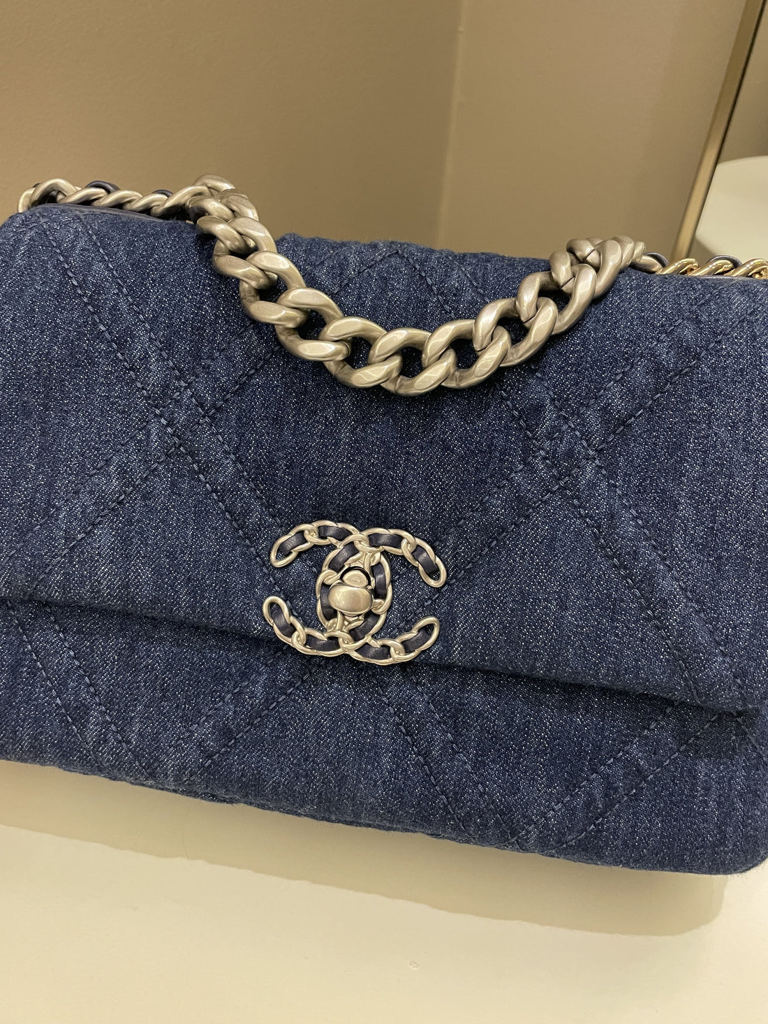 Chanel 19 Flap Bag Dark Denim