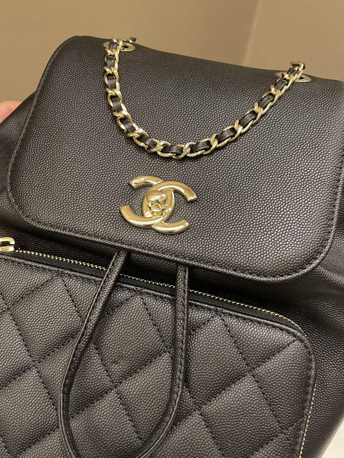 Chanel 21C Business Affinity Backpack  Black Caviar