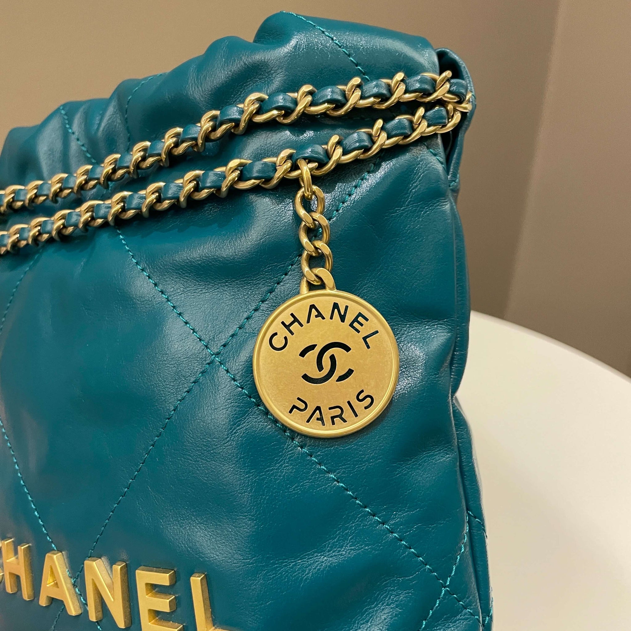 Chanel 22 Mini Emerald Green Calfskin