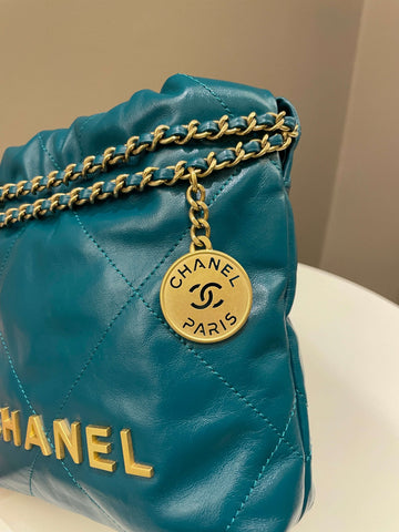 Chanel 22 Mini Emerald Green Calfskin
