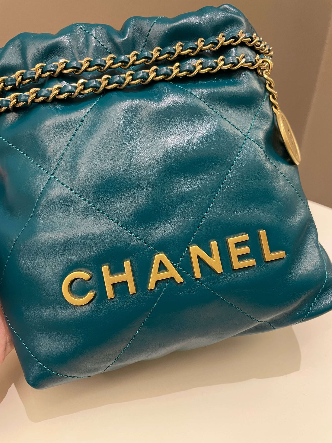 Chanel 22 Mini Emerald Green Calfskin