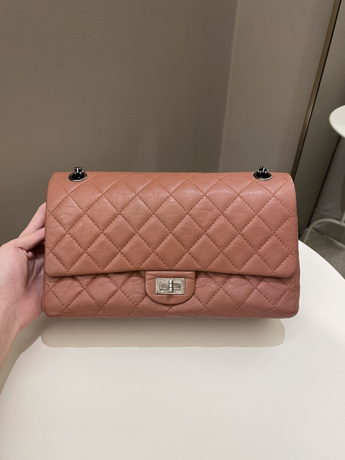 Chanel 2.55 226 Quilted Reissue Double Flap Brick Aged Calfskin