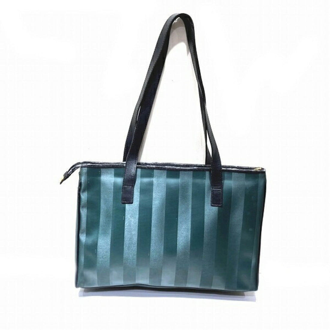 Fendi Pequin   Leather Pvc Shoulder Bag Tote Bag ()