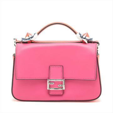 Fendi pink  Leather Handbag Tote Bag ()